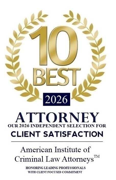 Criminal Law Attorney American Institute Badge